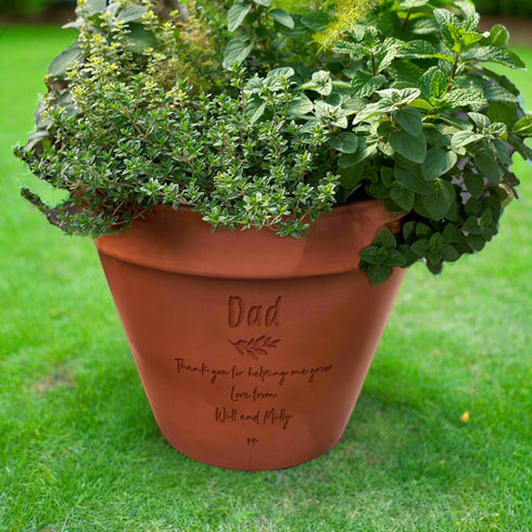 Father's Day Personalised Plant Pot